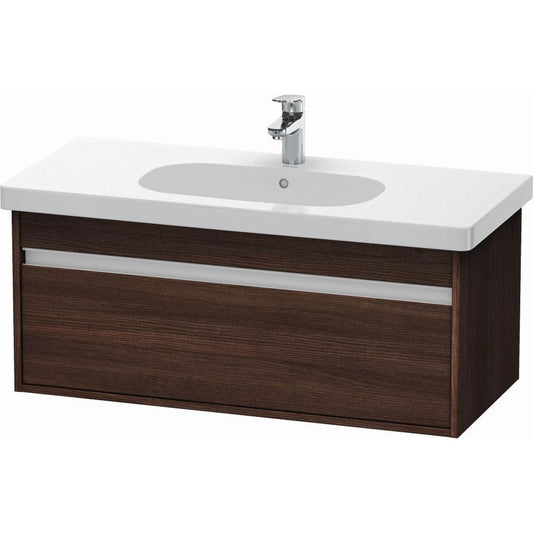 Duravit Ketho 39" x 16" x 18" Wall-Mount Vanity Unit in Chestnut Dark (KT666805353)