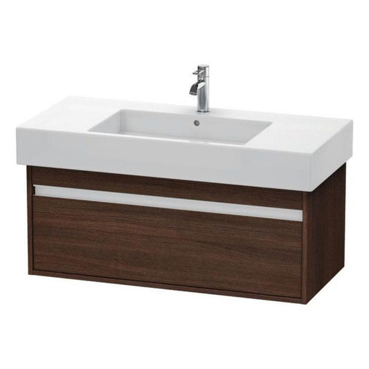 Duravit Ketho 39" x 16" x 18" Wall-Mount Vanity Unit in Chestnut Dark (KT669105353)