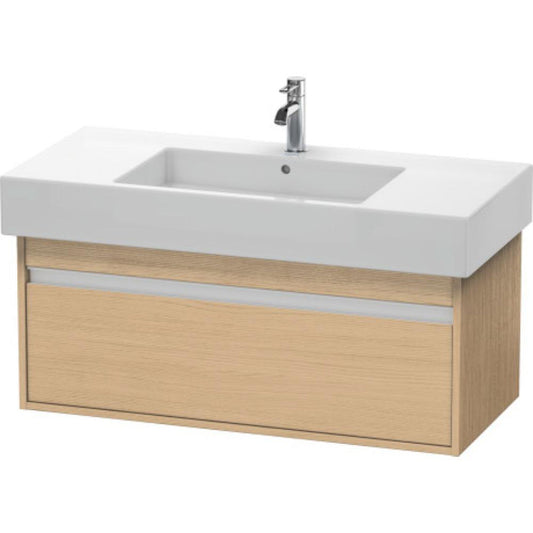 Duravit Ketho 39" x 16" x 18" Wall-Mount Vanity Unit in Natural Oak (KT66910)