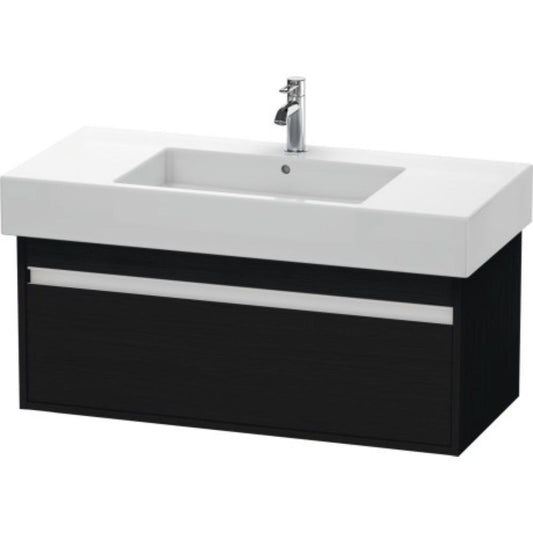 Duravit Ketho 39" x 16" x 18" Wall-Mount Vanity Unit in Oak Black (KT669101616)
