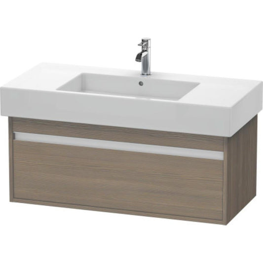 Duravit Ketho 39" x 16" x 18" Wall-Mount Vanity Unit in Oak Terra (KT66910)