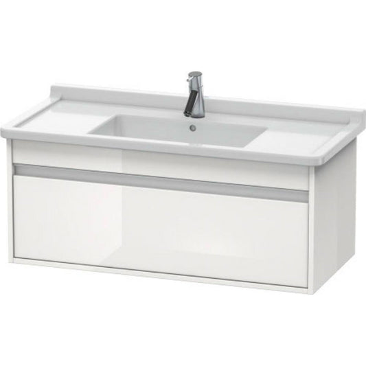 Duravit Ketho 39" x 16" x 18" Wall-Mount Vanity Unit in White High Gloss (KT666502222)