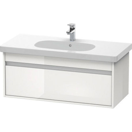 Duravit Ketho 39" x 16" x 18" Wall-Mount Vanity Unit in White High Gloss (KT666802222)