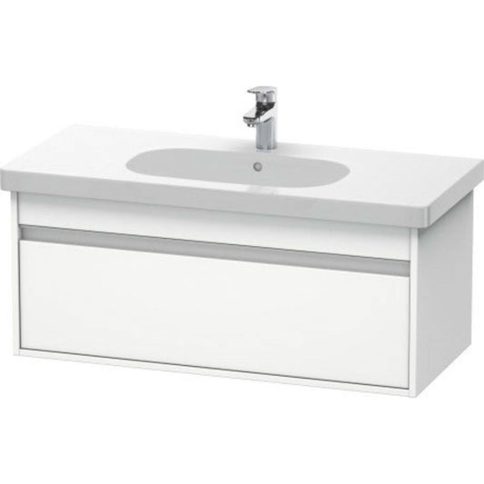 Duravit Ketho 39" x 16" x 18" Wall-Mount Vanity Unit in White Matt (KT666801818)