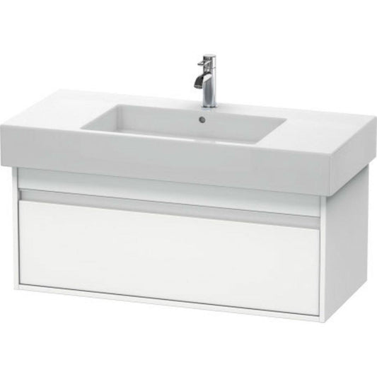 Duravit Ketho 39" x 16" x 18" Wall-Mount Vanity Unit in White Matt (KT66910)