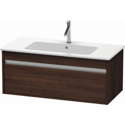 Duravit Ketho 39" x 16" x 19" One Drawer Wall-Mount Vanity Unit in Chestnut Dark
