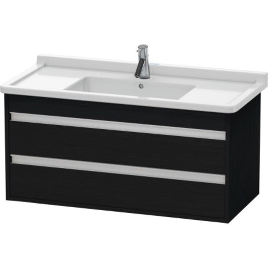 Duravit Ketho 39" x 19" x 18" Two Drawer Wall-Mount Vanity Unit in Oak Black (KT664501616)