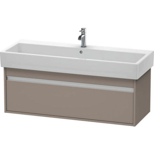 Duravit Ketho 45" x 16" x 17" Wall-Mount Vanity Unit in Basalt Matt (KT668904343)