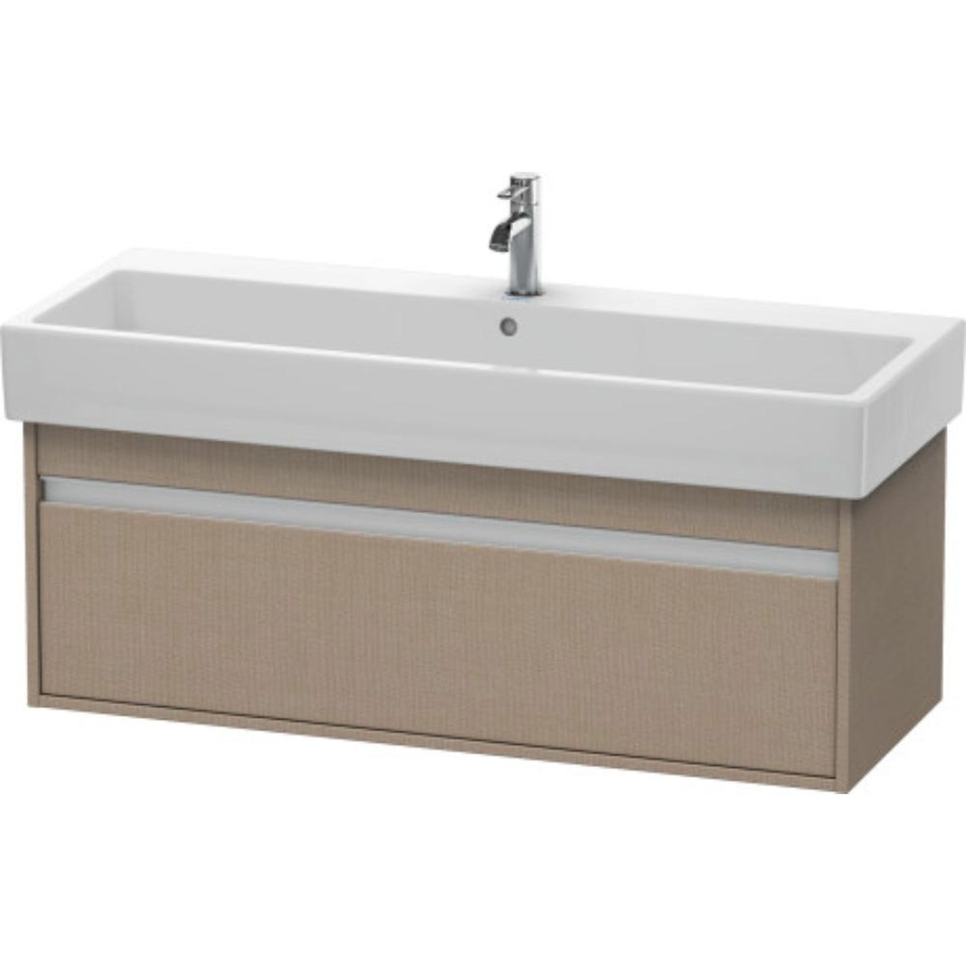 Duravit Ketho 45" x 16" x 17" Wall-Mount Vanity Unit in Linen (KT668907575)