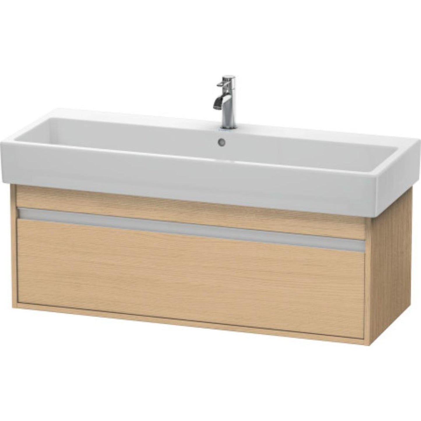 Duravit Ketho 45" x 16" x 17" Wall-Mount Vanity Unit in Natural Oak (KT668903030)