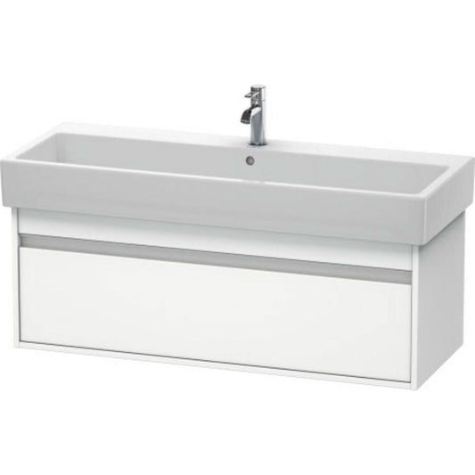 Duravit Ketho 45" x 16" x 17" Wall-Mount Vanity Unit in White Matt (KT668901818)