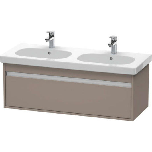Duravit Ketho 45" x 16" x 18" Wall-Mount Vanity Unit in Basalt Matt (KT666904343)