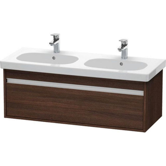 Duravit Ketho 45" x 16" x 18" Wall-Mount Vanity Unit in Chestnut Dark (KT666905353)