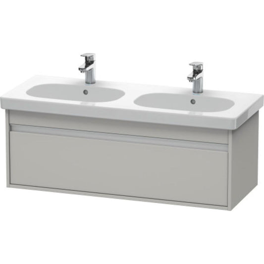 Duravit Ketho 45" x 16" x 18" Wall-Mount Vanity Unit in Concrete Grey Matt (KT666900707)