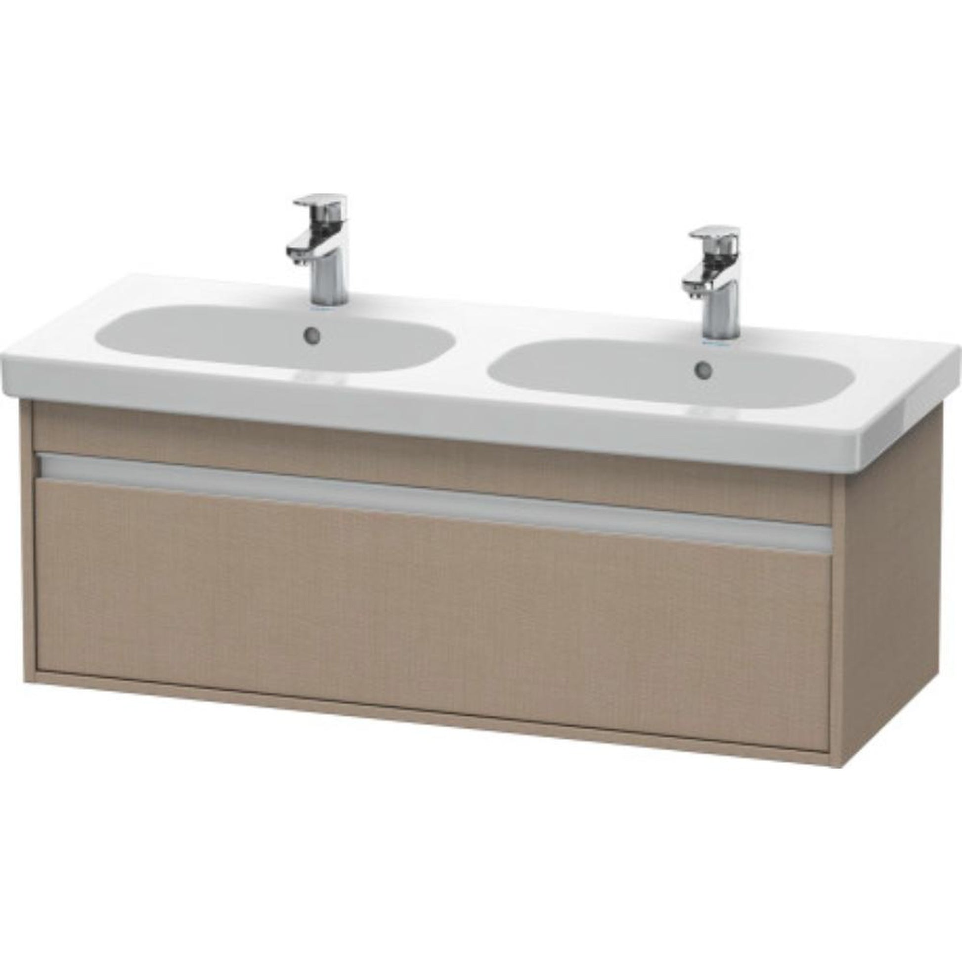 Duravit Ketho 45" x 16" x 18" Wall-Mount Vanity Unit in Linen (KT666907575)