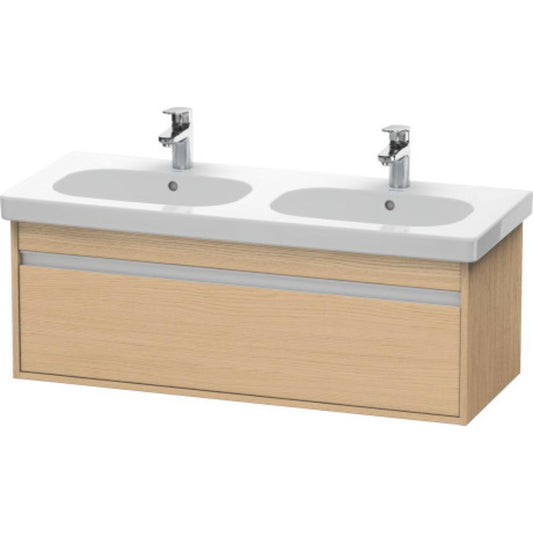 Duravit Ketho 45" x 16" x 18" Wall-Mount Vanity Unit in Natural Oak (KT666903030)