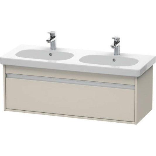 Duravit Ketho 45" x 16" x 18" Wall-Mount Vanity Unit in Taupe Matt (KT666909191)