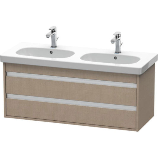 Duravit Ketho 45" x 19" x 18" Two Drawer Wall-Mount Vanity Unit in Linen