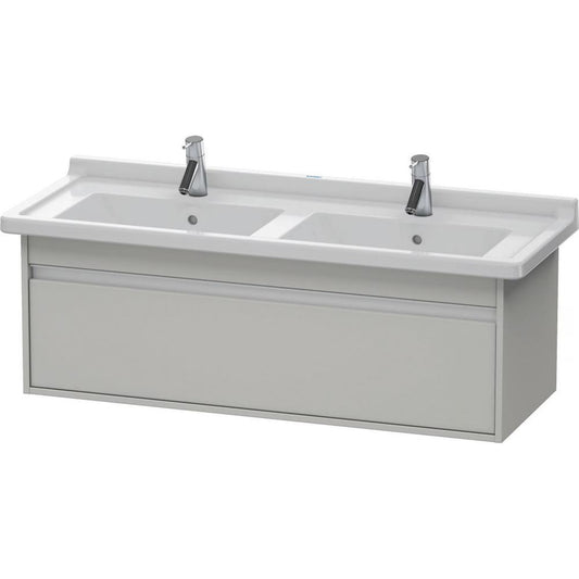 Duravit Ketho 47" x 16" x 18" Wall-Mount Vanity Unit in Concrete Grey Matt (KT666600707)