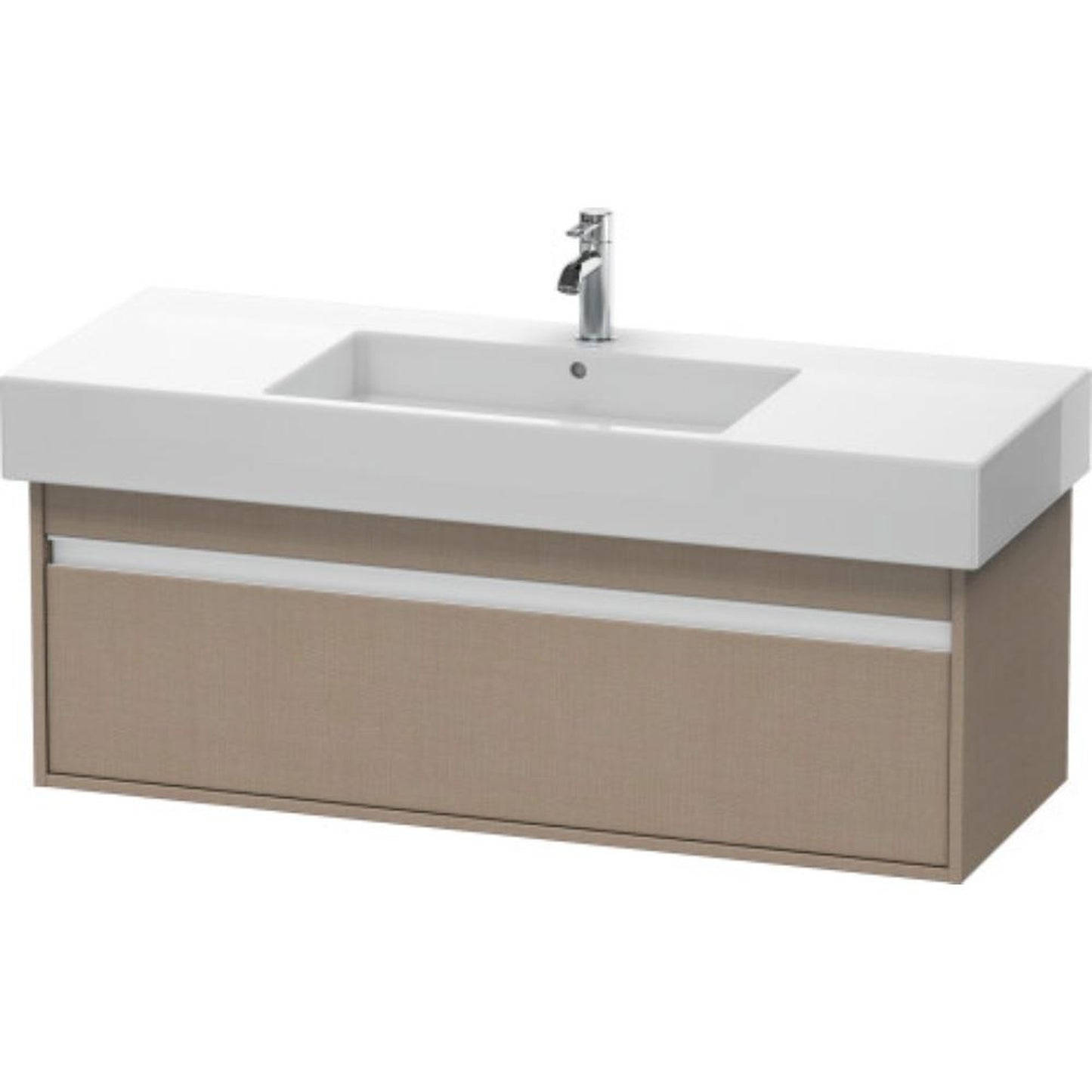 Duravit Ketho 47" x 16" x 18" Wall-Mount Vanity Unit in Linen (KT669207575)