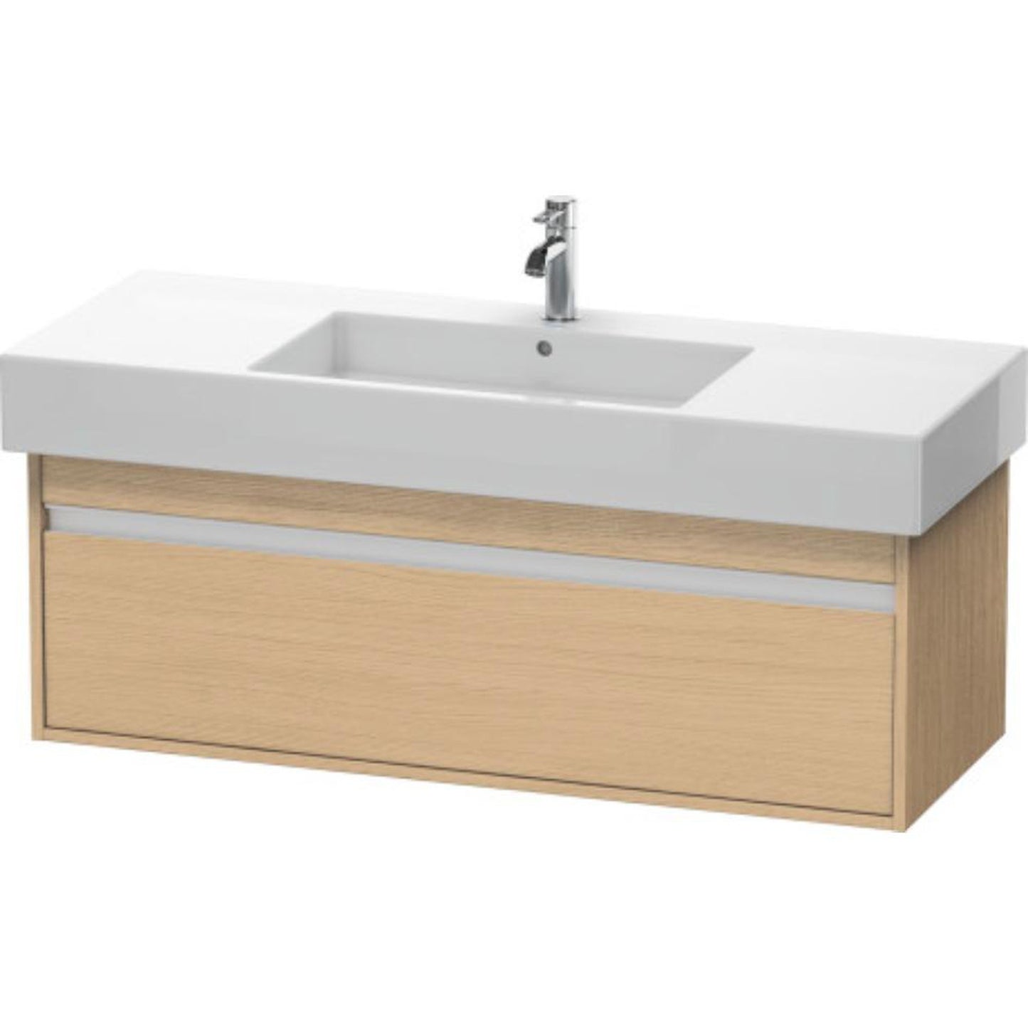 Duravit Ketho 47" x 16" x 18" Wall-Mount Vanity Unit in Natural Oak (KT669203030)