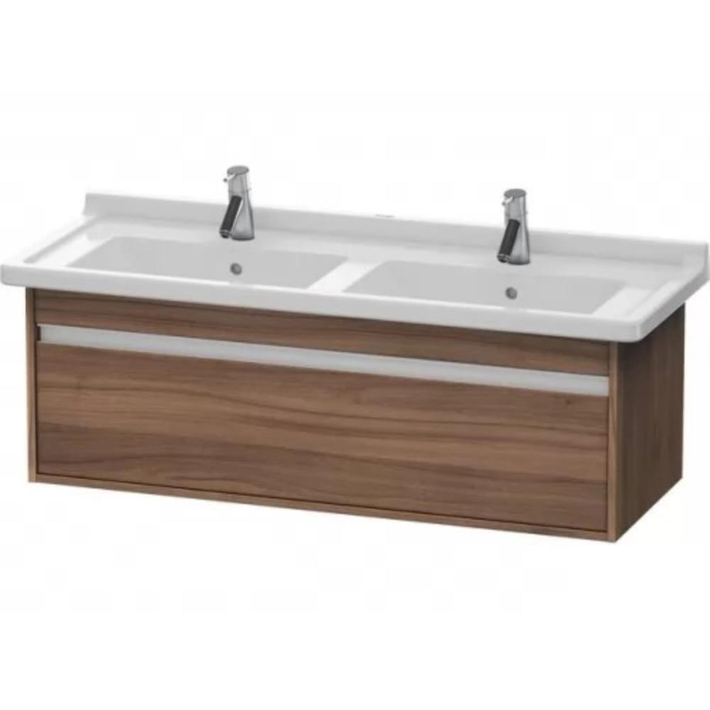 Duravit Ketho 47" x 16" x 18" Wall-Mount Vanity Unit in Natural Walnut (KT666607979)