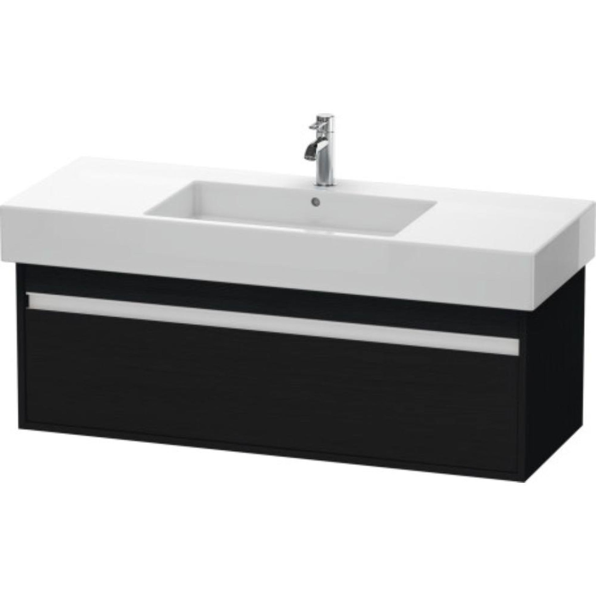 Duravit Ketho 47" x 16" x 18" Wall-Mount Vanity Unit in Oak Black (KT669201616)