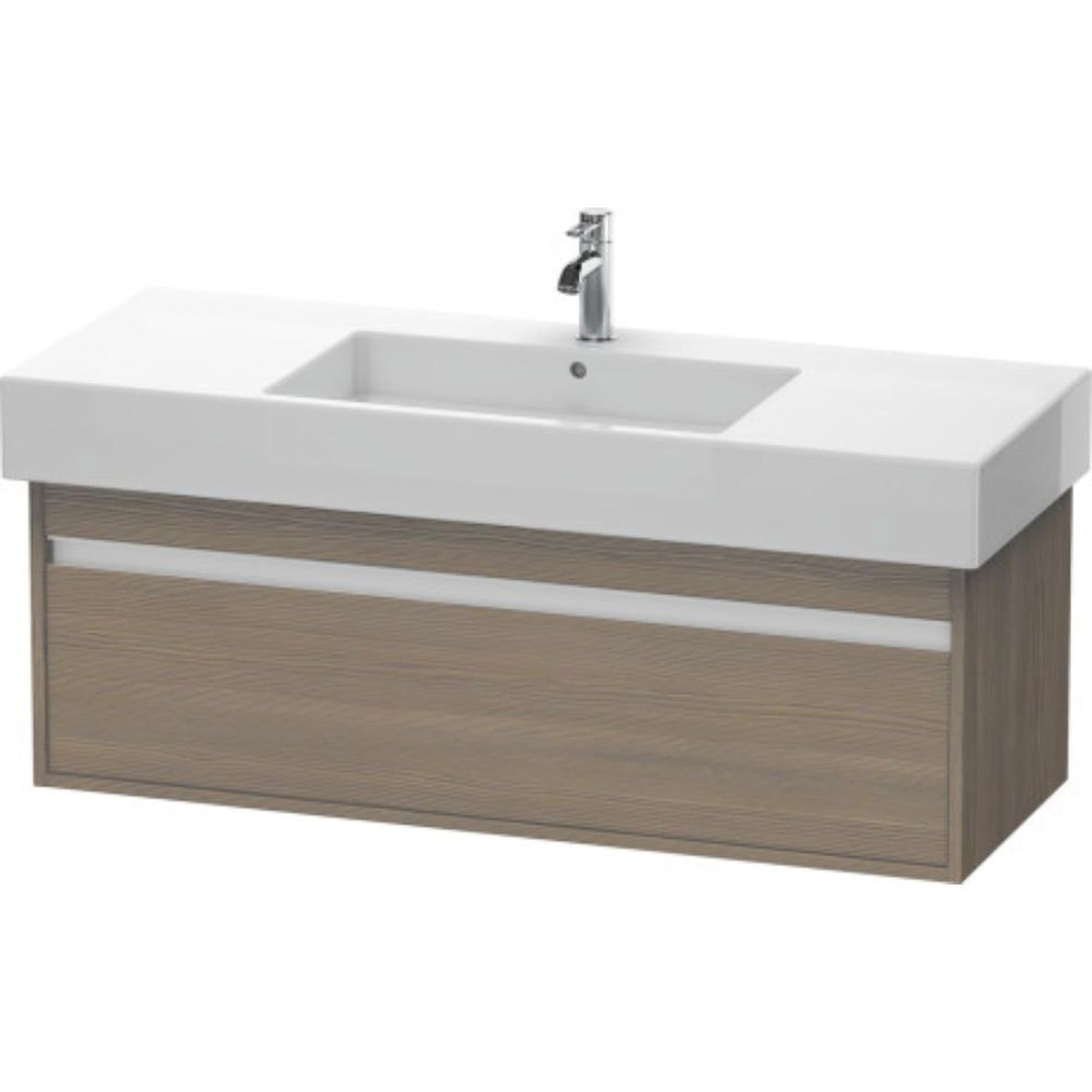 Duravit Ketho 47" x 16" x 18" Wall-Mount Vanity Unit in Oak Terra (KT669203535)