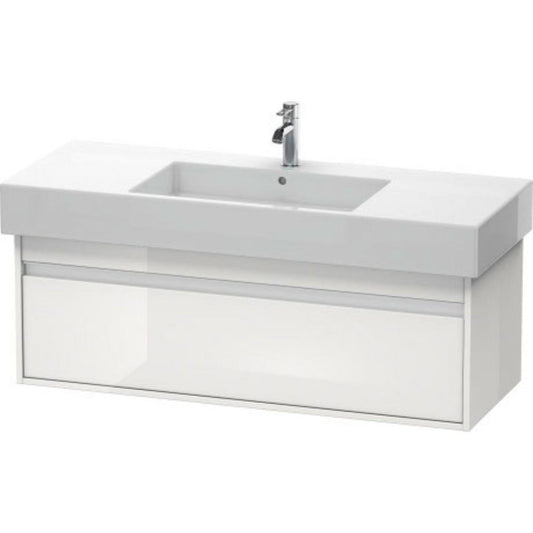 Duravit Ketho 47" x 16" x 18" Wall-Mount Vanity Unit in White High Gloss (KT66920)