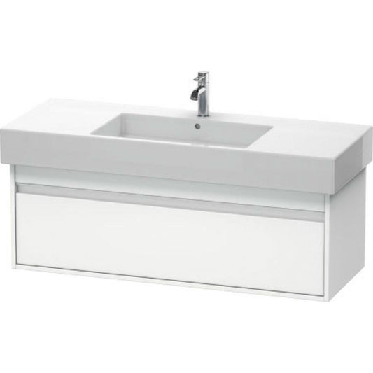 Duravit Ketho 47" x 16" x 18" Wall-Mount Vanity Unit in White Matt (KT669201818)