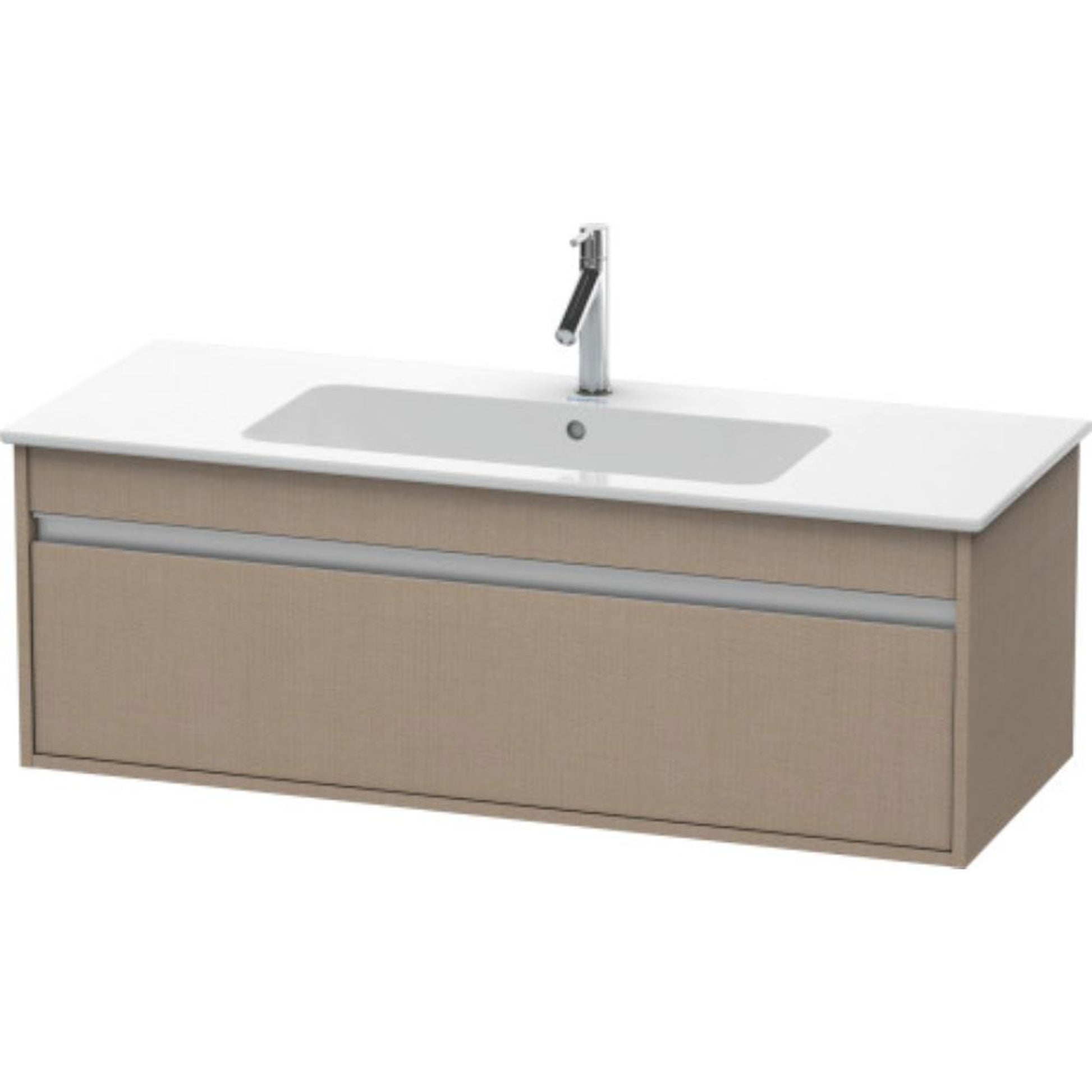 Duravit Ketho 47" x 16" x 19" One Drawer Wall-Mount Vanity Unit in Linen