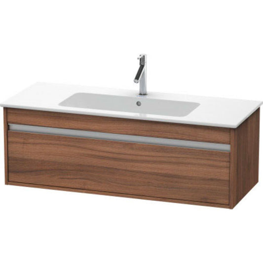 Duravit Ketho 47" x 16" x 19" One Drawer Wall-Mount Vanity Unit in Natural Walnut