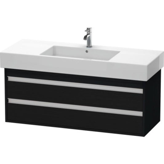Duravit Ketho 47" x 19" x 18" Two Drawer Wall-Mount Vanity Unit in Oak Black (KT664201616)