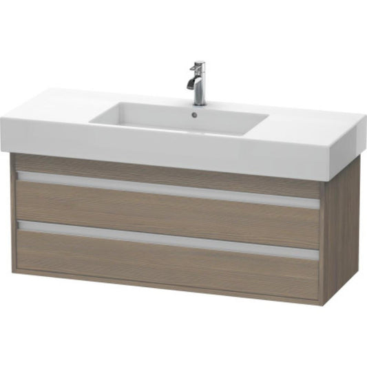Duravit Ketho 47" x 19" x 18" Two Drawer Wall-Mount Vanity Unit in Oak Terra (KT664203535)