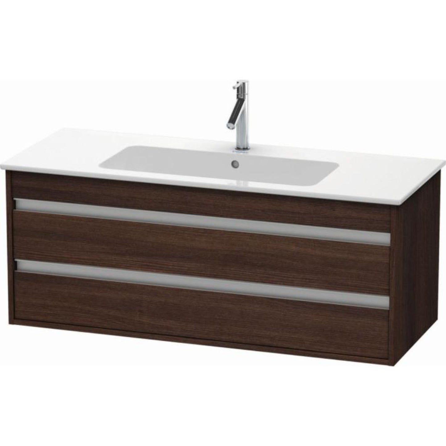Duravit Ketho 47" x 19" x 19" Two Drawer Wall-Mount Vanity Unit in Chestnut Dark