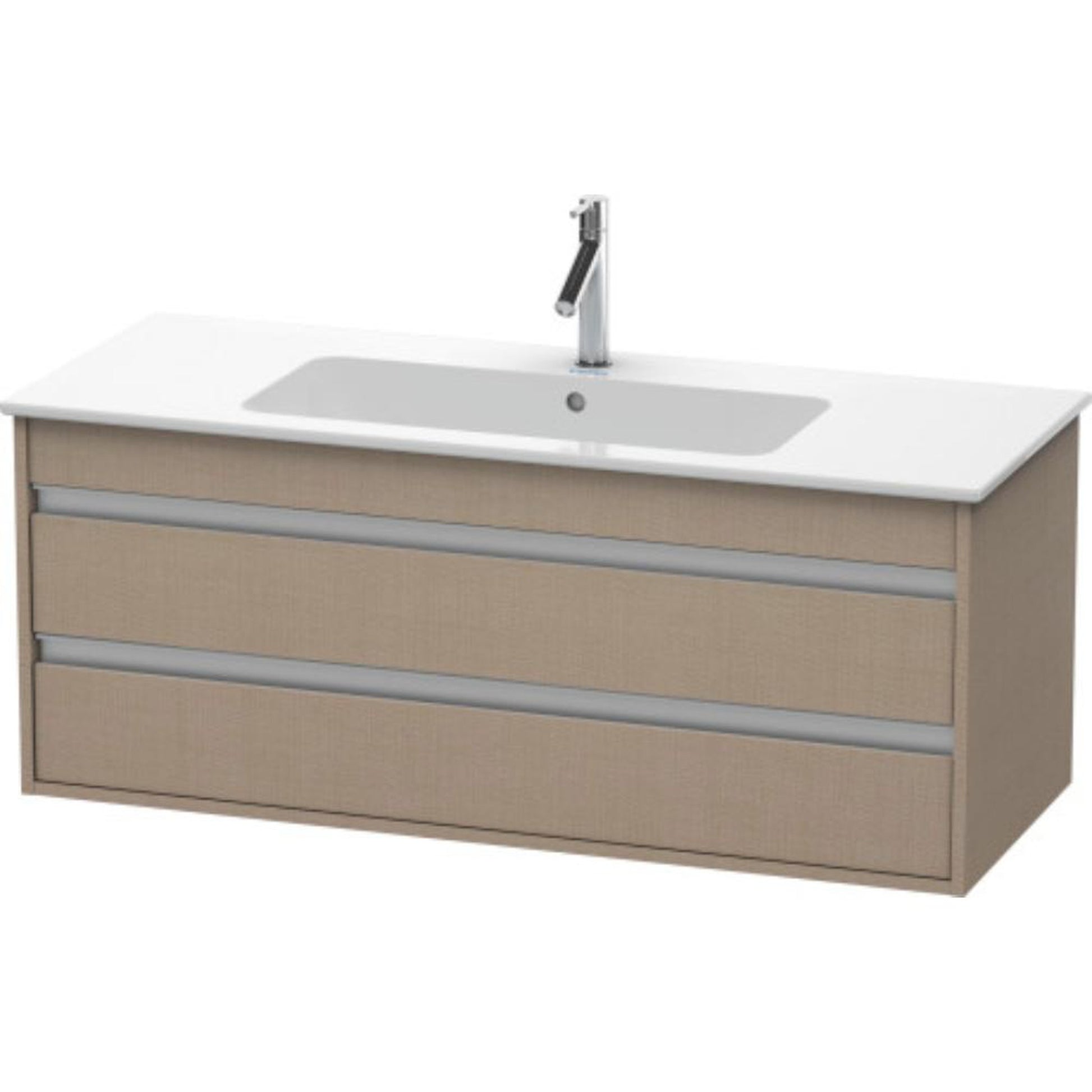 Duravit Ketho 47" x 19" x 19" Two Drawer Wall-Mount Vanity Unit in Linen