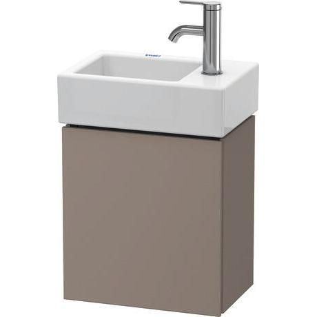 Duravit L-Cube 14" x 16" x 9" Basalt One Door Wall-Mount Vanity Unit (LC6293L4343)