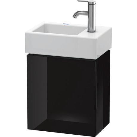 Duravit L-Cube 14" x 16" x 9" Black One Door Wall-Mount Vanity Unit (LC6293L4040)