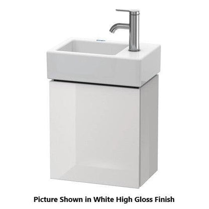 Duravit L-Cube 14" x 16" x 9" Cappuccino One Door Wall-Mount Vanity Unit (LC6293L8686)