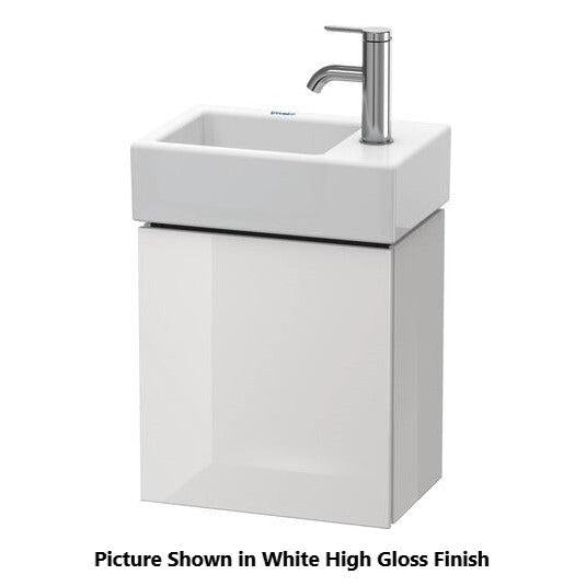 Duravit L-Cube 14" x 16" x 9" Dolomite Gray One Door Wall-Mount Vanity Unit (LC6293L3838)