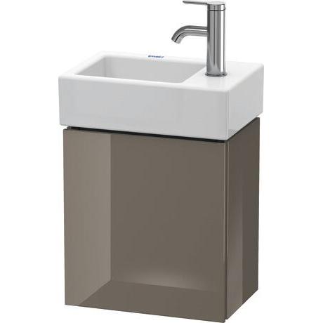 Duravit L-Cube 14" x 16" x 9" Flannel Gray One Door Wall-Mount Vanity Unit (LC6293L8989)