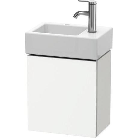 Duravit L-Cube 14" x 16" x 9" White One Door Wall-Mount Vanity Unit (LC6293L1818)