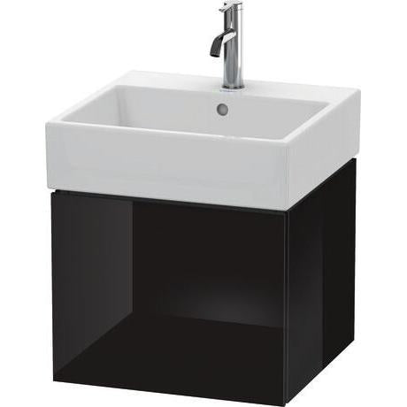 Duravit L-Cube 19" x 16" x 18" Black One Drawer Wall-Mount Vanity Unit (LC617404040)