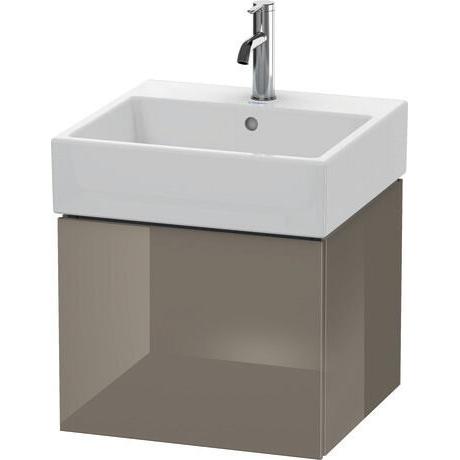Duravit L-Cube 19" x 16" x 18" Flannel Gray One Drawer Wall-Mount Vanity Unit (LC617408989)
