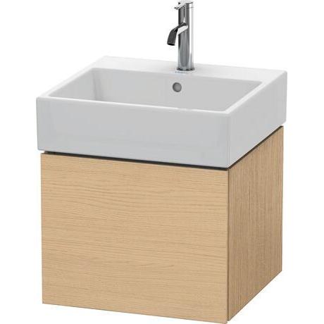 Duravit L-Cube 19" x 16" x 18" Natural Oak One Drawer Wall-Mount Vanity Unit (LC617403030)