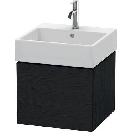 Duravit L-Cube 19" x 16" x 18" Oak Black One Drawer Wall-Mount Vanity Unit (LC617401616)