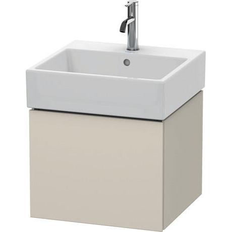 Duravit L-Cube 19" x 16" x 18" Taupe One Drawer Wall-Mount Vanity Unit (LC617409191)