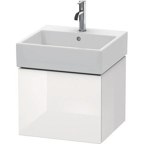 Duravit L-Cube 19" x 16" x 18" White One Drawer Wall-Mount Vanity Unit (LC617402222)