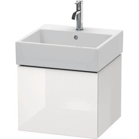 Duravit L-Cube 19" x 16" x 18" White One Drawer Wall-Mount Vanity Unit (LC617408585)