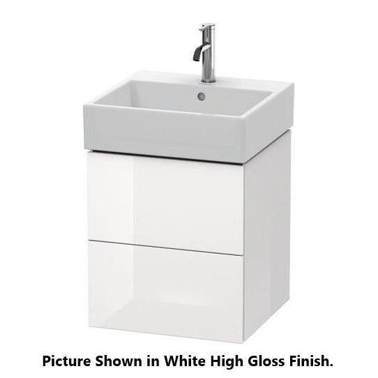 Duravit L-Cube 19" x 21" x 18" Stone Blue Two Drawer Wall-Mount Vanity Unit (LC627404747)